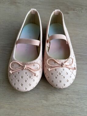Primark Pale Pink Star Ballet Pumps with Bow